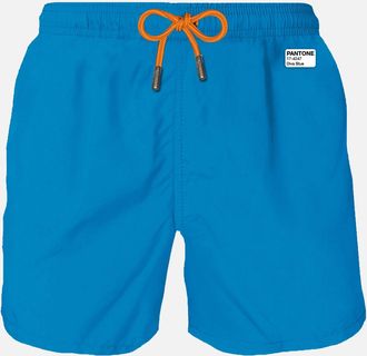 MC2 Saint Barth Man Bluette Lightweight Fabric Swim Shorts Lightting Pantone Pantone Special Edition