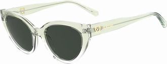 Moschino Stijlvolle zonnebril Mol 064/S in 1Ed/Qt - Dames - Zonnebrillen - Groen - 53 MM - Accessoires