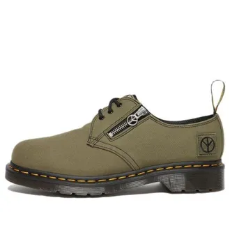 Dr. Martens x Babylon 1461 Canvas & Leather Oxford Shoes Black Olive 27990335