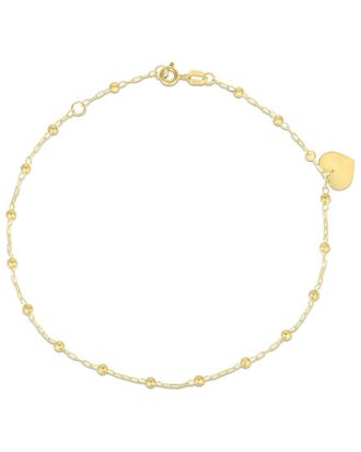 Italian Gold, Inc 14K Italian Gold Bead Chain Anklet