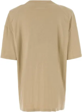 Maison Margiela Horse-Graphic Cotton T-Shirt - Beige