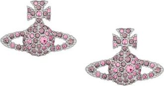 Vivienne Westwood Accessoires, Dames, Roze, ONE Size, Grace Bas Relief Stud Earrings