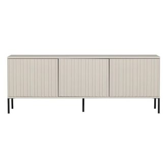 Woood Mueble TV en pino gris perla con almacenaje