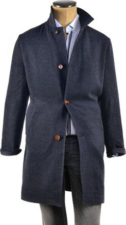 Kiton Kired By Kiton Peak Wool-Cashmere Reversible Overcoat