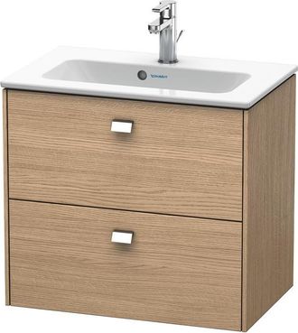 Duravit Mueble Bajo Encimera Compact 62,0 X 38,9 Cm, Con 2 Cajones, Incl. Hueco Para Sif&oacute;n Y Delantal, Para Lavabo Me By Starck 234263, Color (frente/cuerpo):