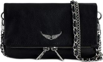 Zadig&Voltaire Rock Nano Clutch - Dames - Schoudertassen - Zwart - ONE Size - Katoen - Tassen