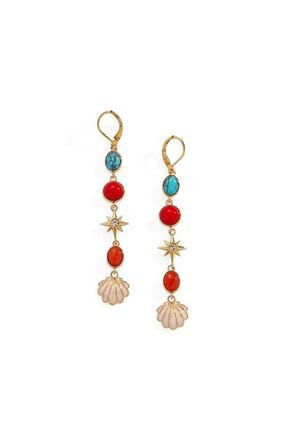 Alex and Ani Moonlight Beach Linear Earring in Multi at Nordstrom