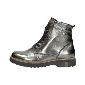 Waldl&auml;ufer Kitomi Enkellaarsjes - Dames - Veterlaarzen - Grijs - 38 EU - Wol - Schoenen