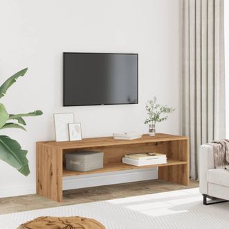 Berkfield Home TV Cabinet Artisian Oak 120x40x40 cm Engineered Wood in Brown | Size: 120 x 40 x 40 cm