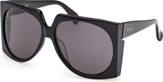 Max Mara MM0133 01A Shiny Black/Smoke