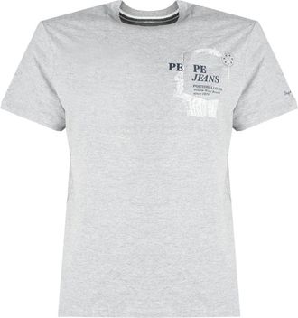 Pepe Jeans London T-Shirt Sergio - - Tops - Uomo - Grigio - S