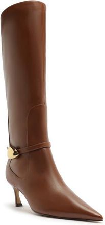 Arezzo Farrah Pointed Toe Knee High Boot in Warm Caramel at Nordstrom, Size 7.5