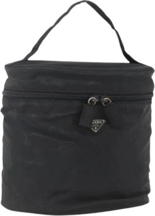 Prada Pre-owned Handbags, female, Black, Size: ONE SIZE Pre-owned Nylon Handbag