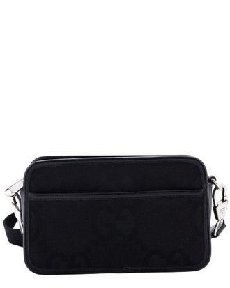 Gucci Black Jumbo Gg Canvas Camera Bag Mini (Authentic Pre-Loved)