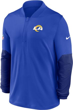 Nike Los Angeles Rams Feel The Pressure Nike Mens Dri-FIT NFL 1/2-Zip Top in Blue | 03BA0DGG95-RZB