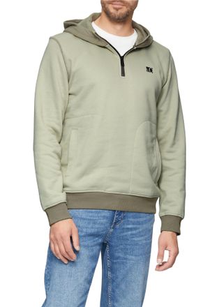 s.Oliver Hoodie S.OLIVER, Herren, Gr. M, braun, Sweatware, Obermaterial: 70% Baumwolle, 30% Polyester, unifarben, regular fit taillenbedeckt, ohne Ausschnitt, 