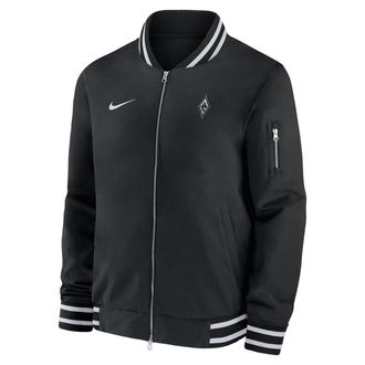 Nike Las Vegas Aces Nike Mens WNBA Bomber Jacket in Black | M62424WLVS-BLK