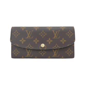 Louis Vuitton Brown Coated Canvas Long Wallet (Bi-Fold) (Pre-Owned)