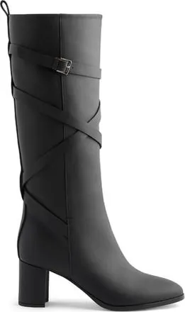 Neil J. Rodgers Linda Strappy Boot in Black Nappa at Nordstrom, Size 38.5