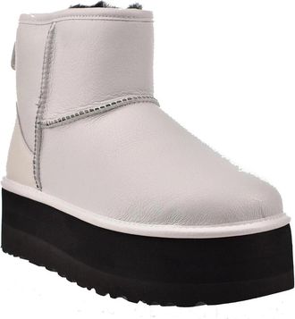 UGG Classic Mini 1130611-UMWH Boots White Platform Bootie RHS7991
