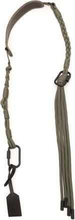 Osklen Gevlochten schouderband met logolabel - Groen