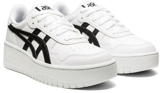 Asics Sneaker ASICS SPORTSTYLE JAPAN S PF, Damen, Gr. 37,5, schwarz-weiss (wei&szlig;, schwarz), Synthetik, Textil, kontrastfarbene Details, mehrfarbig, Schuhe Sn