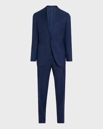 Cesare Attolini Men & apos;s Wool Chevron 130 Two-Piece Suit
