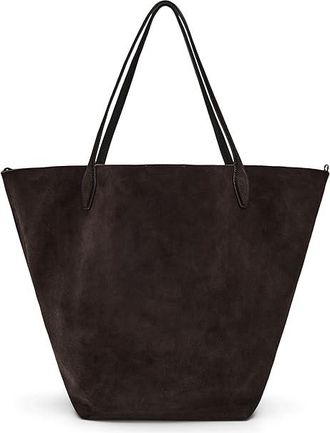 Madewell Oversized Soft Grain Shopper - Suede Shoulder Womens Handbags Dark Carob, Leather/Suede