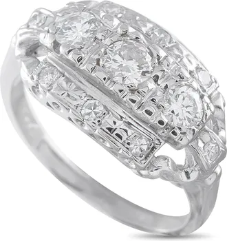 Luxury Bazaar 14K White Gold 0.60ct Diamond Ring MF07-091626