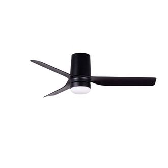 Netlighting Mini Punt Tub 90cm LED Ceiling Fan Matt Black CCT