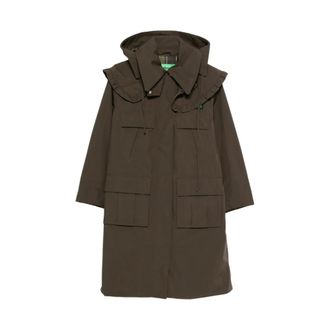Barbour Jassen, Dames, Groen, S, Polyester, Waterdichte Parka Jas