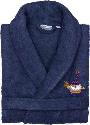 Linum Home Textiles Turkish Cotton Terry Embroidered Unisex Halloween Bath Robe
