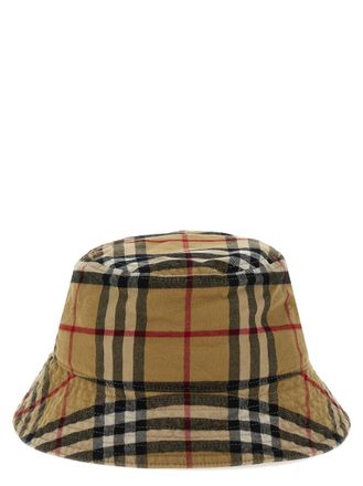 Burberry Beige Bucket hat check