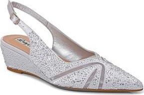 Lady Couture Daniel Embellished Slingback Pump in Silver at Nordstrom Rack, Size 11
