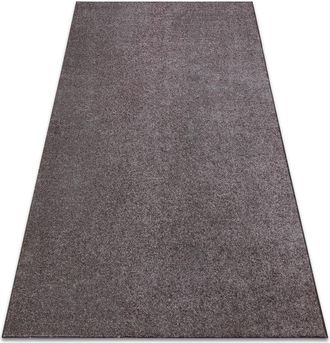 RugsX Rugsx - Carpet wall-to-wall santa fe brown 42 plain, flat, one colour brown 170x230 cm
