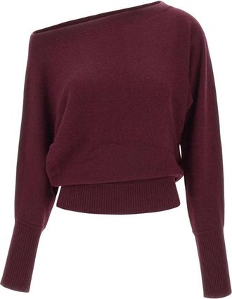 Marella Gola Trui - Dames - Ronde hals truien - Rood - L - Kasjmier - Truien & Vesten