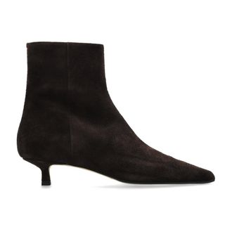 Aeyde Sofie Su&egrave;de Enkellaarsjes - Dames - Schoenen - Bruin - Maat: 40 EU Su&egrave;de