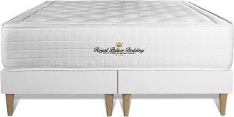 Royal Palace Bedding Royal Palace Bedding - Base Tapizada Blanco + Colch&oacute;n Con Espuma Viscoel&aacute;stica 180 X 200