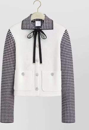 Dior knit single breasted coat
