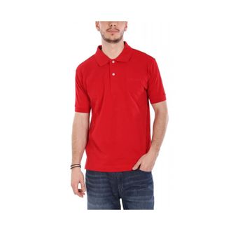 Guess Polo Shirts, male, Red, Size: M Embroidered logo Polo