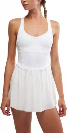 Free People Smockin Hot Mini Dress In White