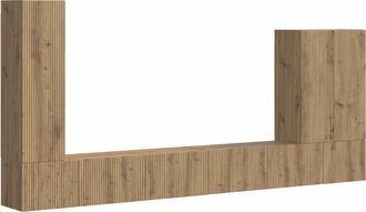 vidaXL Conjunto De Mueble Para Tv De Pared 6 Uds. Roble Artisan Vidaxl
