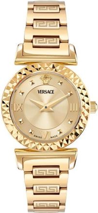 Versace Mini Vanity Bracelet Watch, 27mm in Ip Yellow Gold at Nordstrom