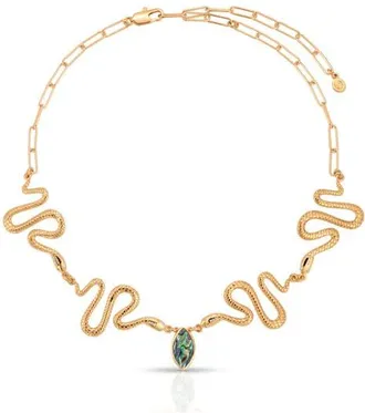 Ettika Serpentina Choker Necklace in Abalone at Nordstrom