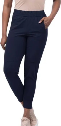 Elliott Lauren Hidden Zipper Jogger In Navy