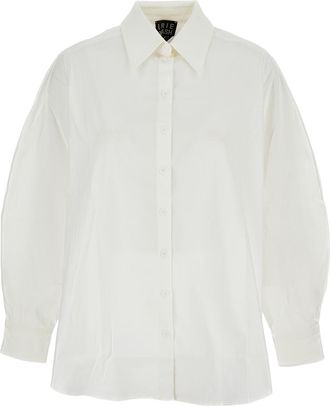 Iri&eacute; Crisp White Shirt with Structured Collar and Button-Down Front