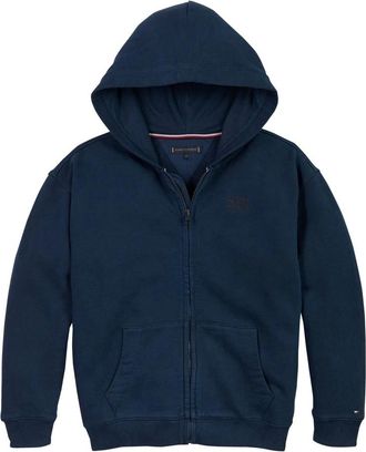 Tommy Hilfiger Kids Sweatshirts, male, Blue, 4 Y, Flag Emb Zip Hoodie Sweatshirt