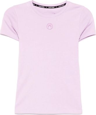 Marine Serre T-shirt con logo Moon - Viola