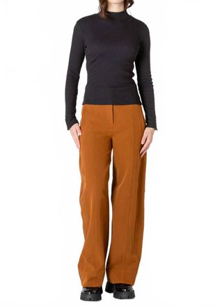 Dex Clothing Ribbed Mock Neck Top In Black - Hoc Winter