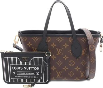 Louis Vuitton 10s Neverfull Inside Out BB monogram-pattern tote bag - women - PVC/Calf Leather - One Size - Brown
